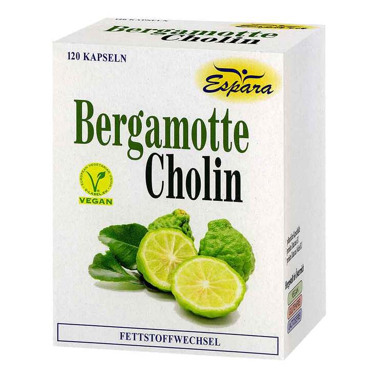 Bergamotte Cholin Kapseln, 120 St