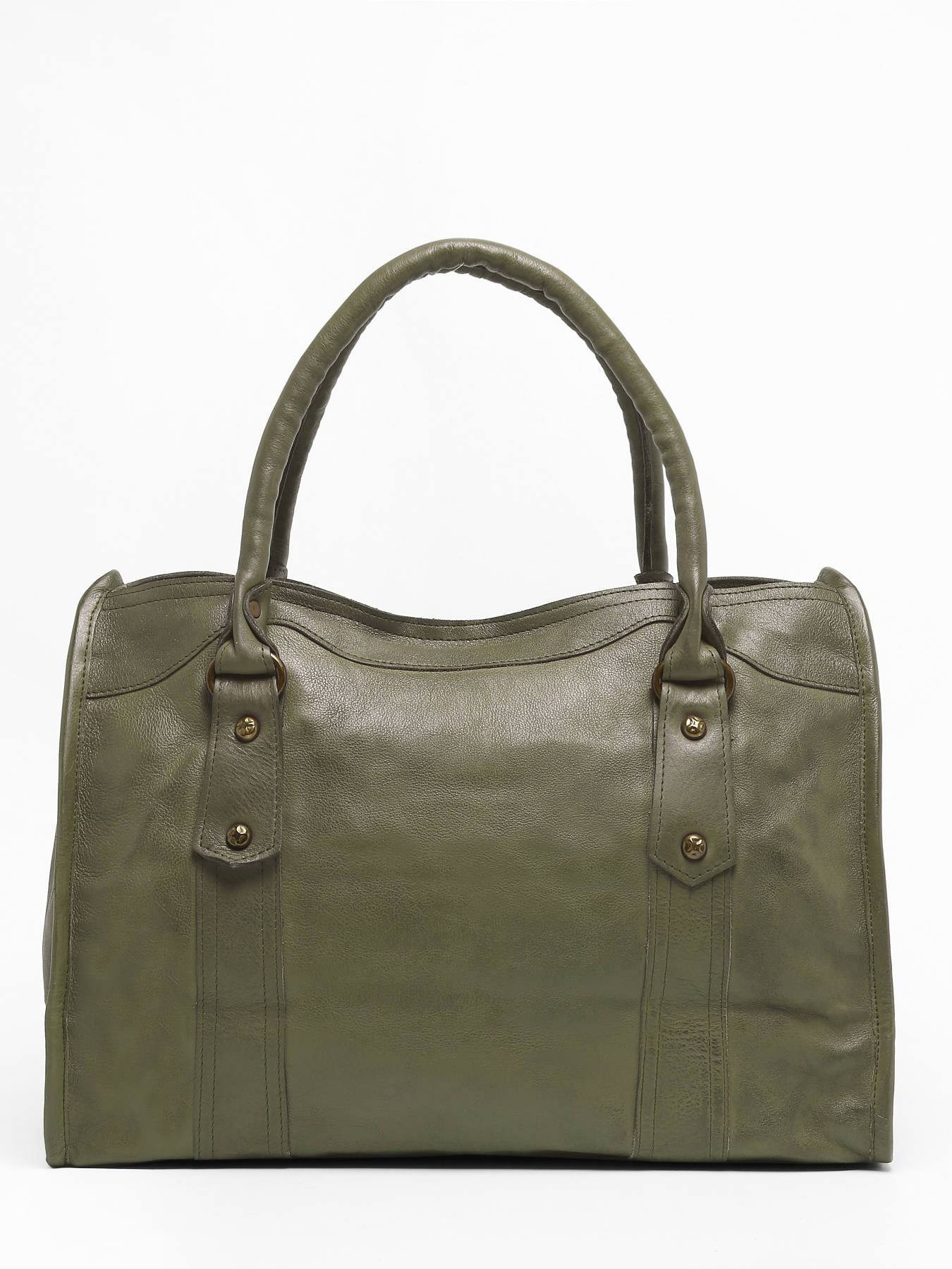 Sac ShoppingCow cuir BASILIC PEPPER