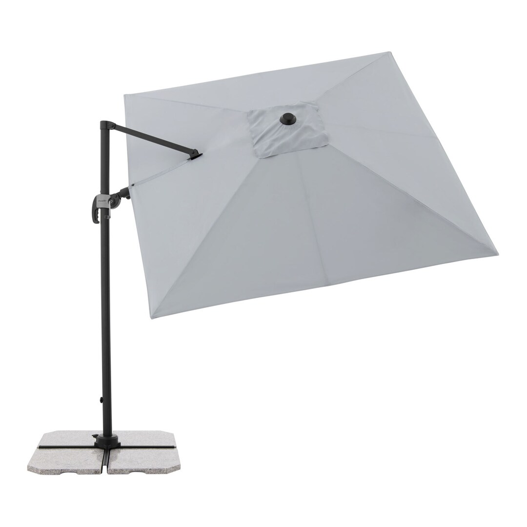 Garden FLAIR Ampelschirm NORMA 2-teilig 230 x 230 cm hellgrau