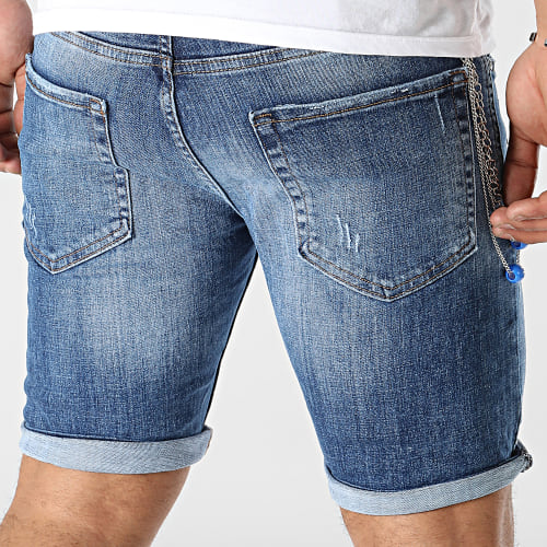 Short Jean Skinny Bleu Denim