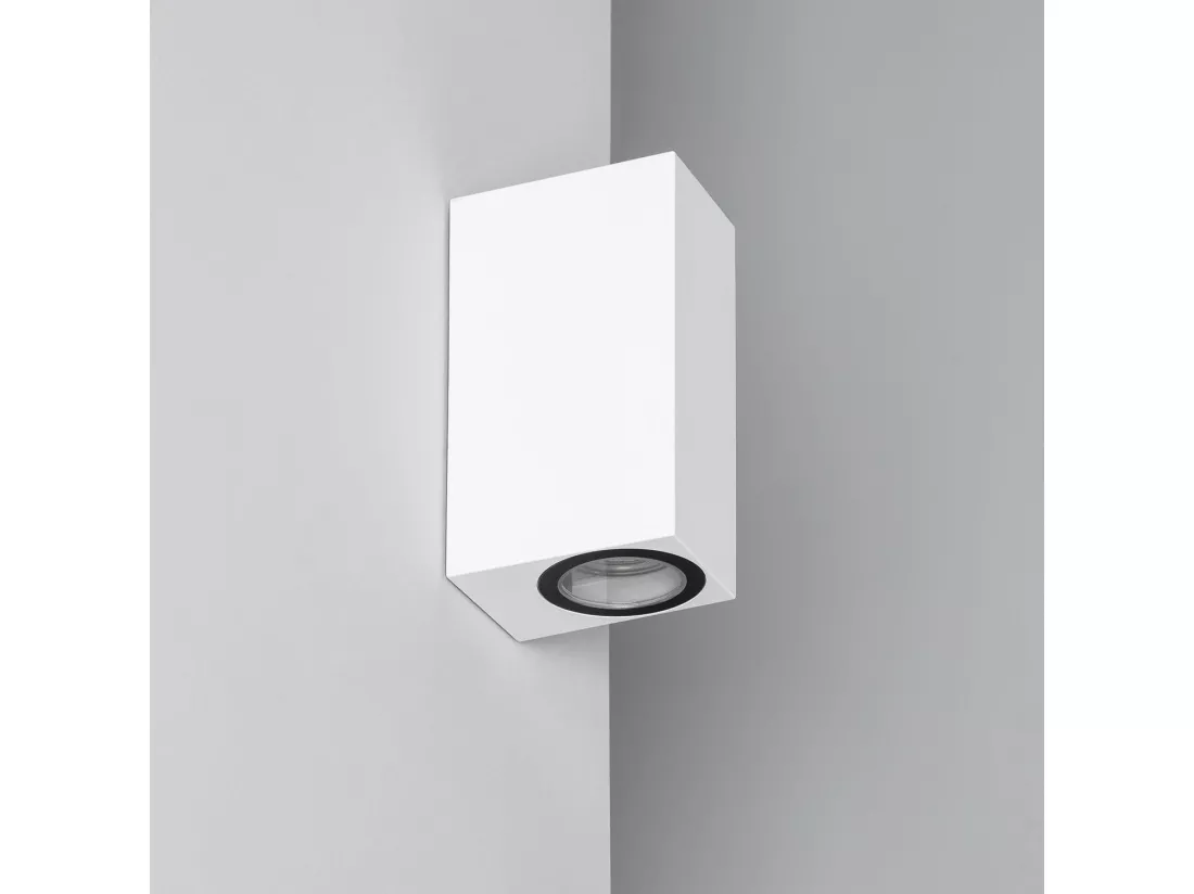 Applique Murale Extérieure Miseno Éclairage Double Face Blanche Blanc