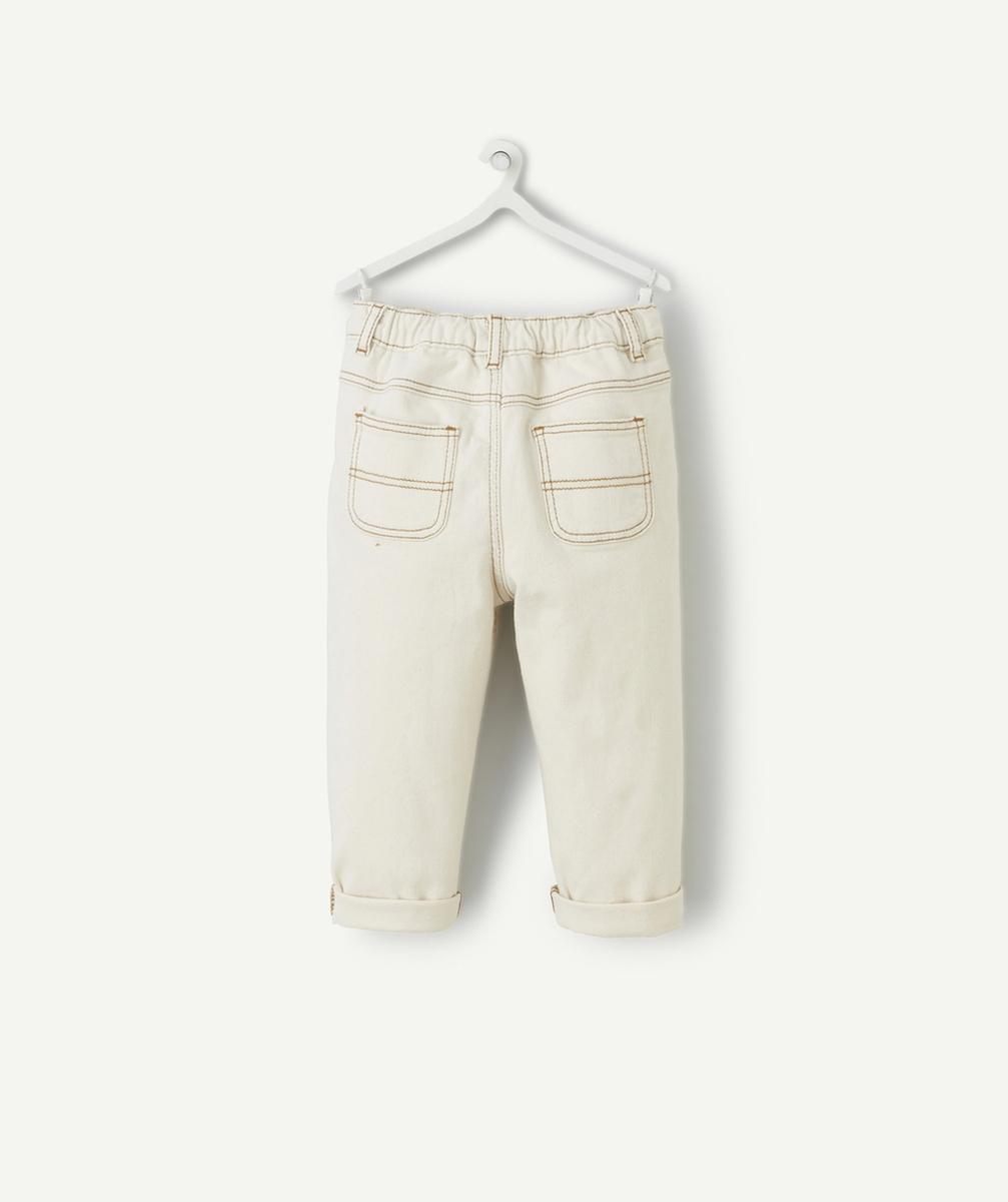 pantalon relax bébé garçon sans teinture écru