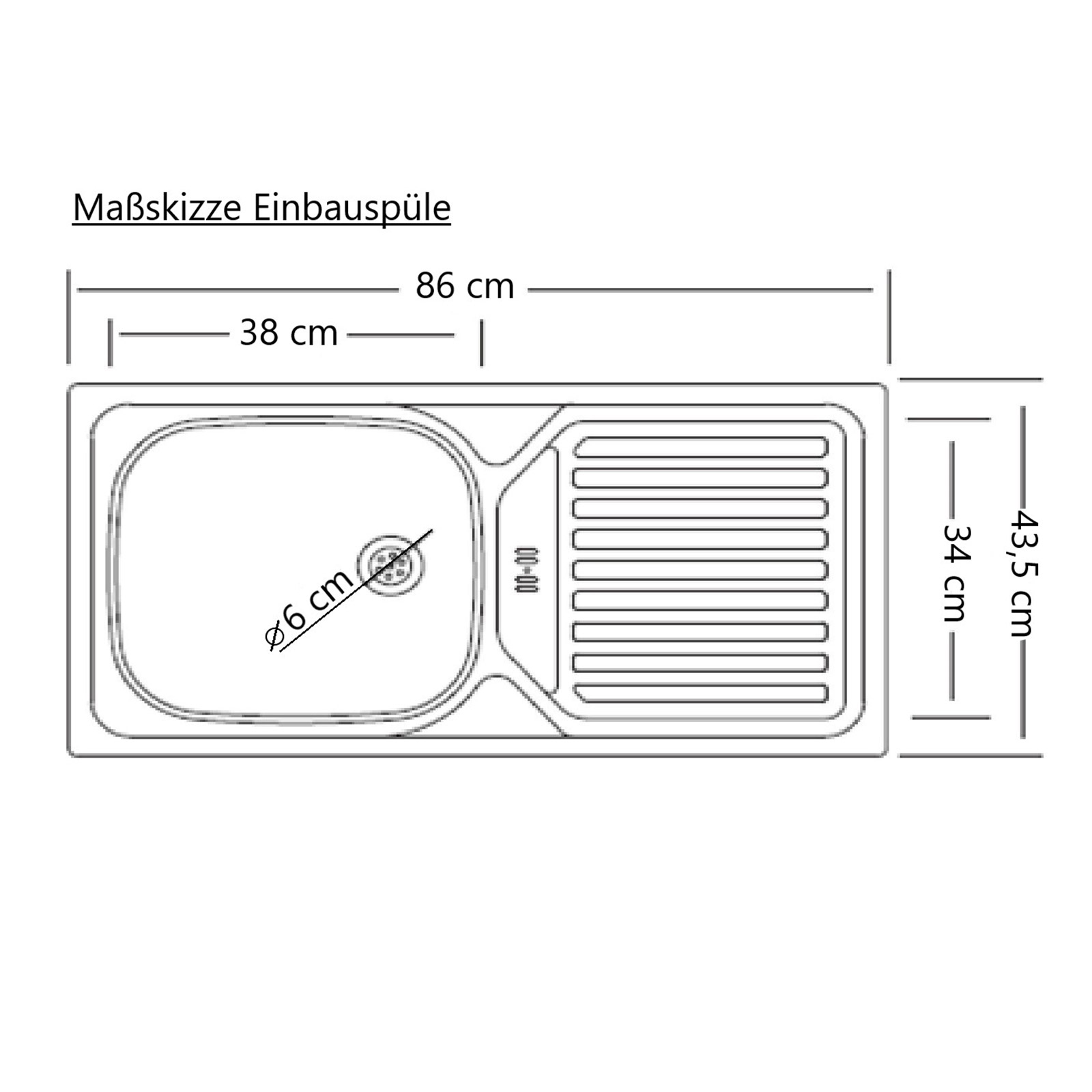 Küchenblock TURIN - grau matt-Wotan Eiche - 330 cm