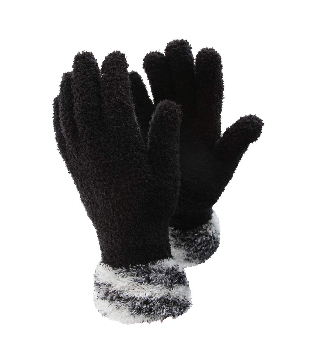 FLOSO - Gants extra doux - Femme (Noir/Gris) - UTGL247