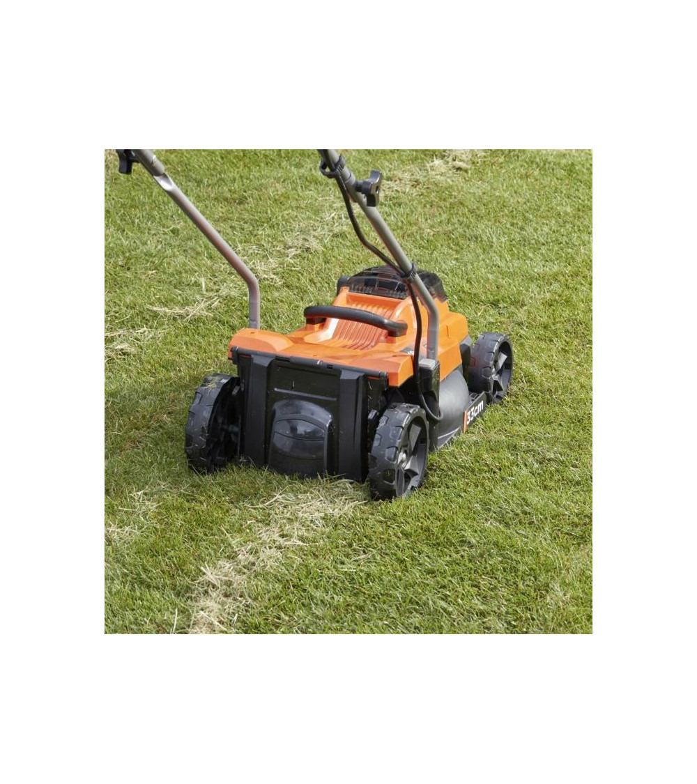 Tondeuse - black & decker - largeur de coupe : 33 cm - sans fil lithium 18v - 2,5ah - bcmw3318n-xj