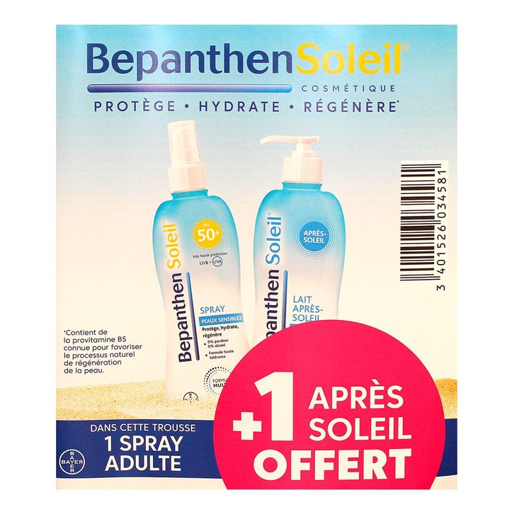 Bepanthen Soleil SPF50+ 200ml + après-soleil offert