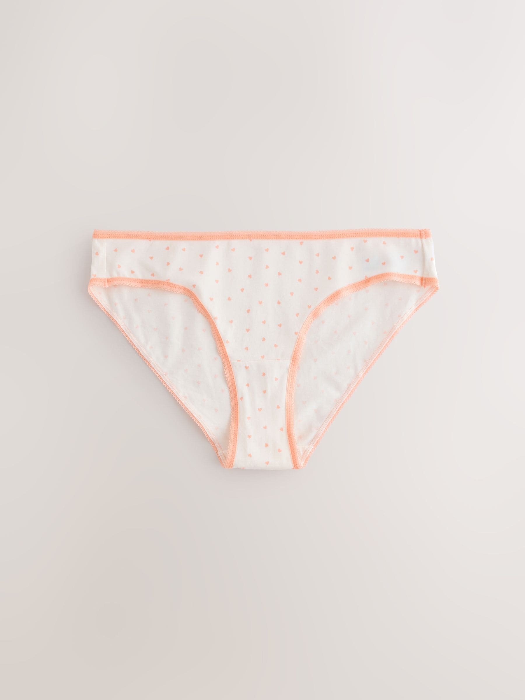 Bloemenprint - Set van 5 slips met hoog katoengehalte