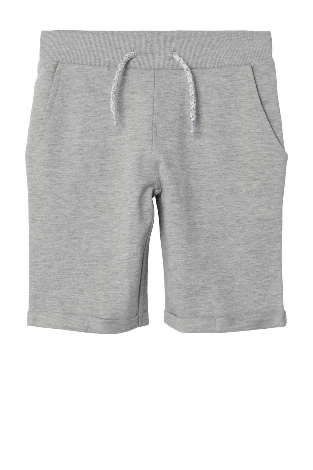 NAME IT regular fit sweatshort NKMVERMO grijs melange