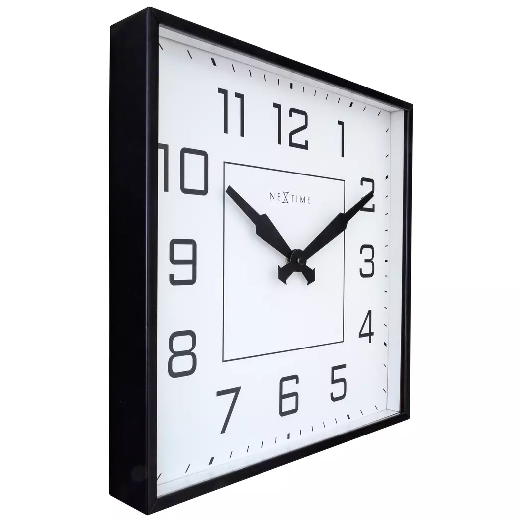 Quarzwanduhr Be Square 35 x 35 cm