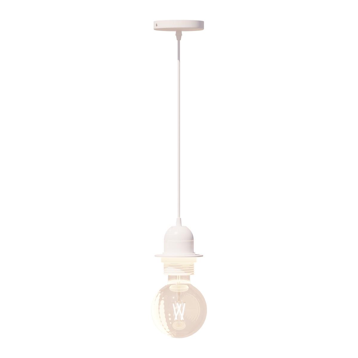 CORDON ELECTRIQUE METAL NOE BLANC L.80CM