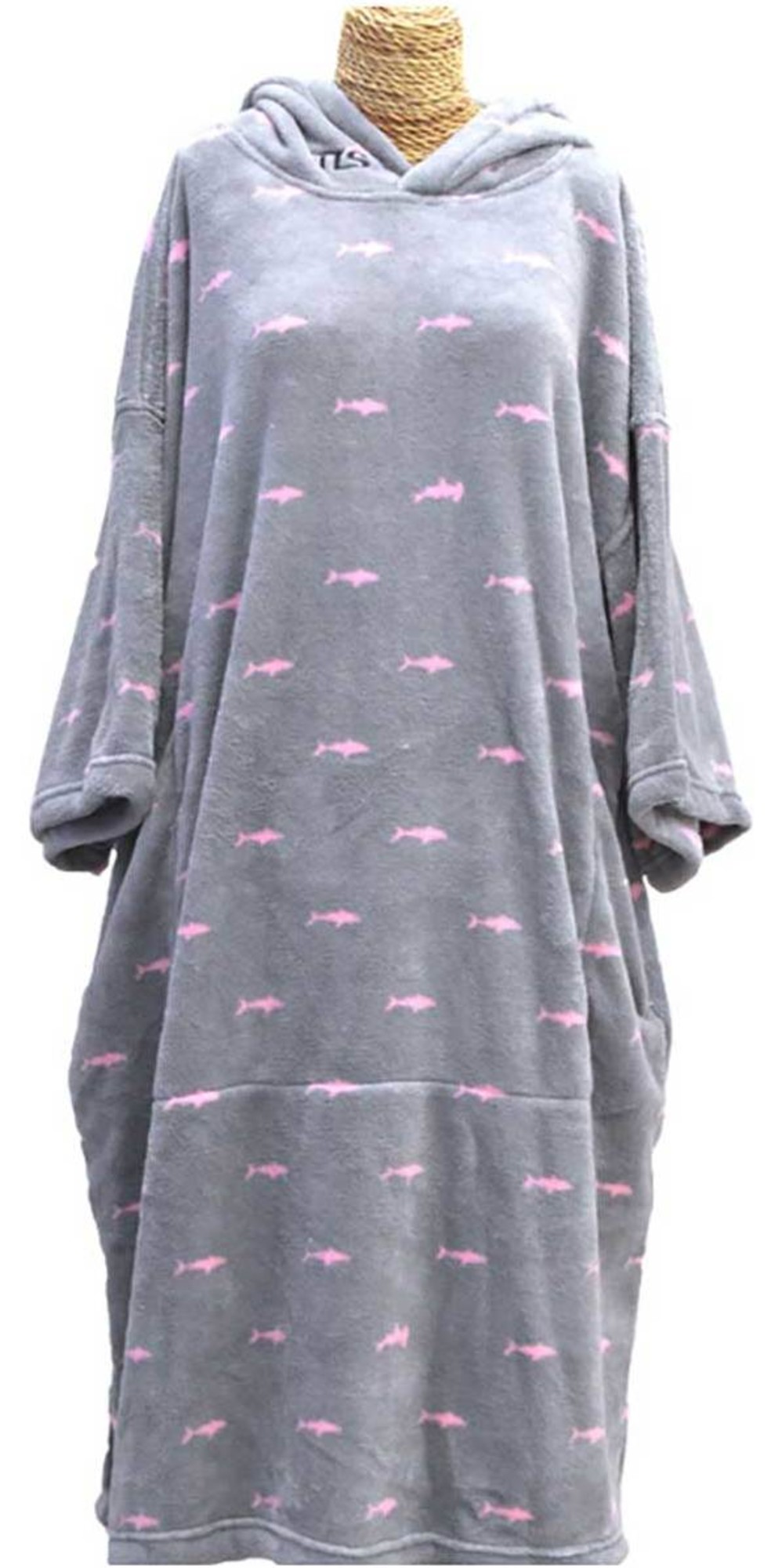 TLS TLS Poncho Kids - Shark dot
