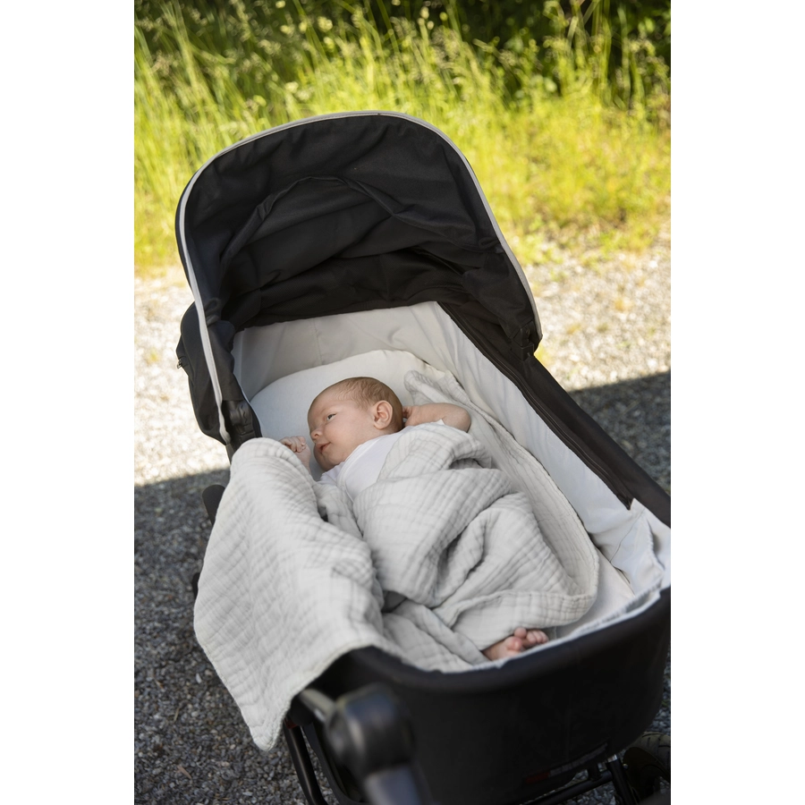 VINTER&BLOOM Kuscheldecke Layered Muslin Dove Grey