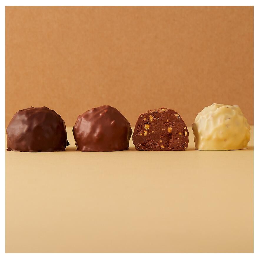 Rocher Chocolat Noir au Praliné Noisettes