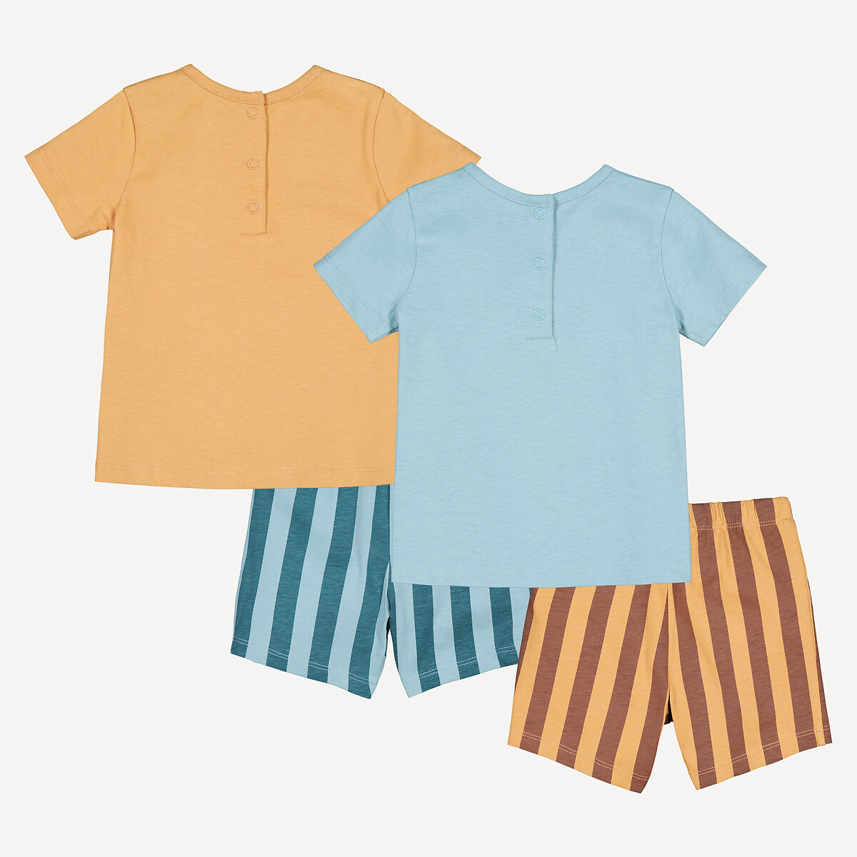COLEÇÃO LA REDOUTE<br>Conjunto de 2 shorts de pijama de algodão, estampa animal