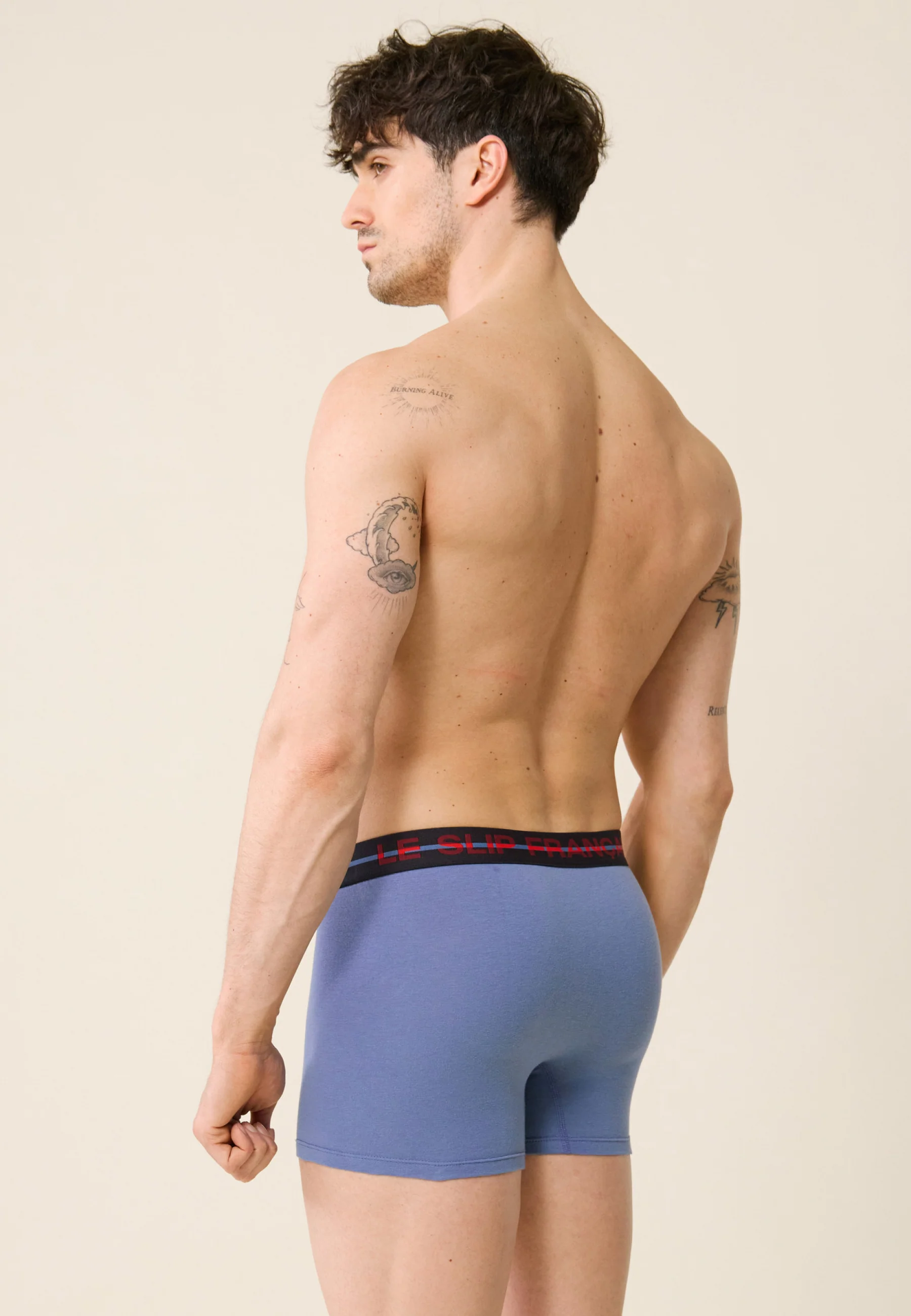 Boxer en coton-Marius Bleu Jean
