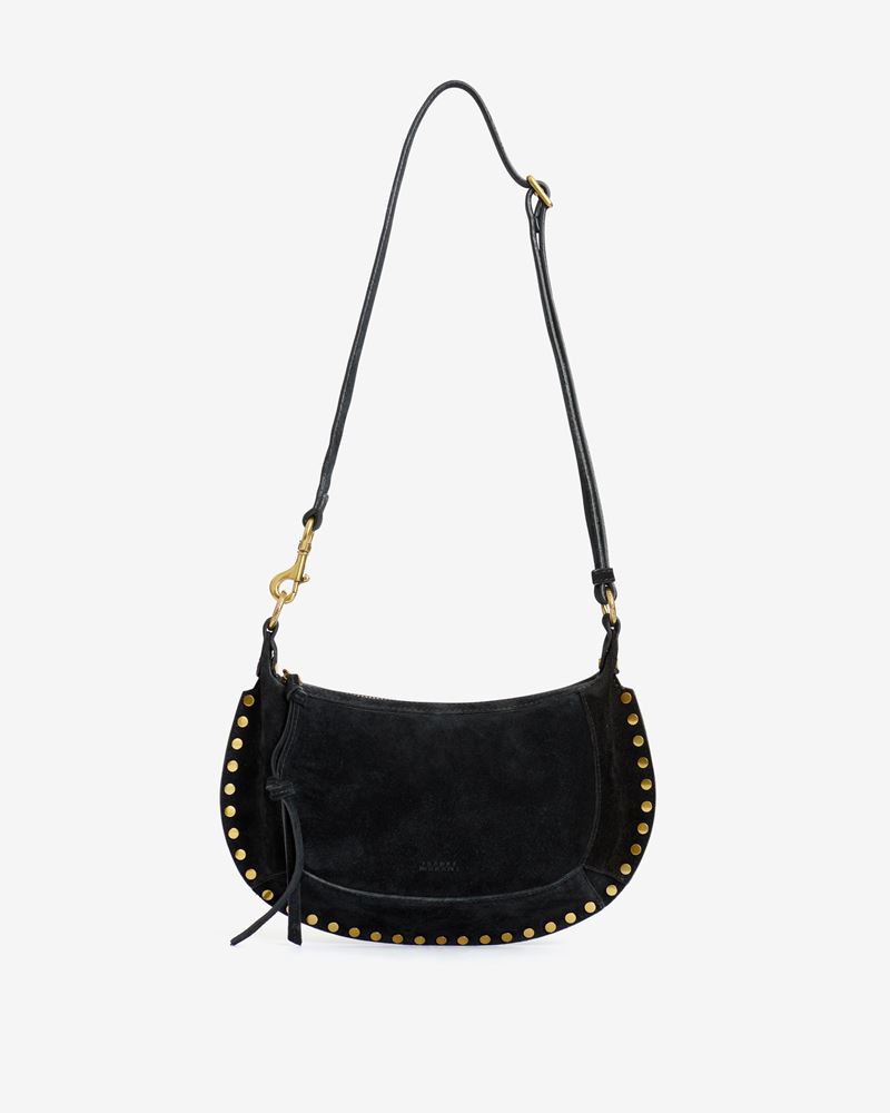 SAC PORTÉ ÉPAULE EN CUIR VELOURS OSKAN MOON