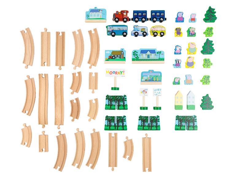 Houten treinset Peppa Pig