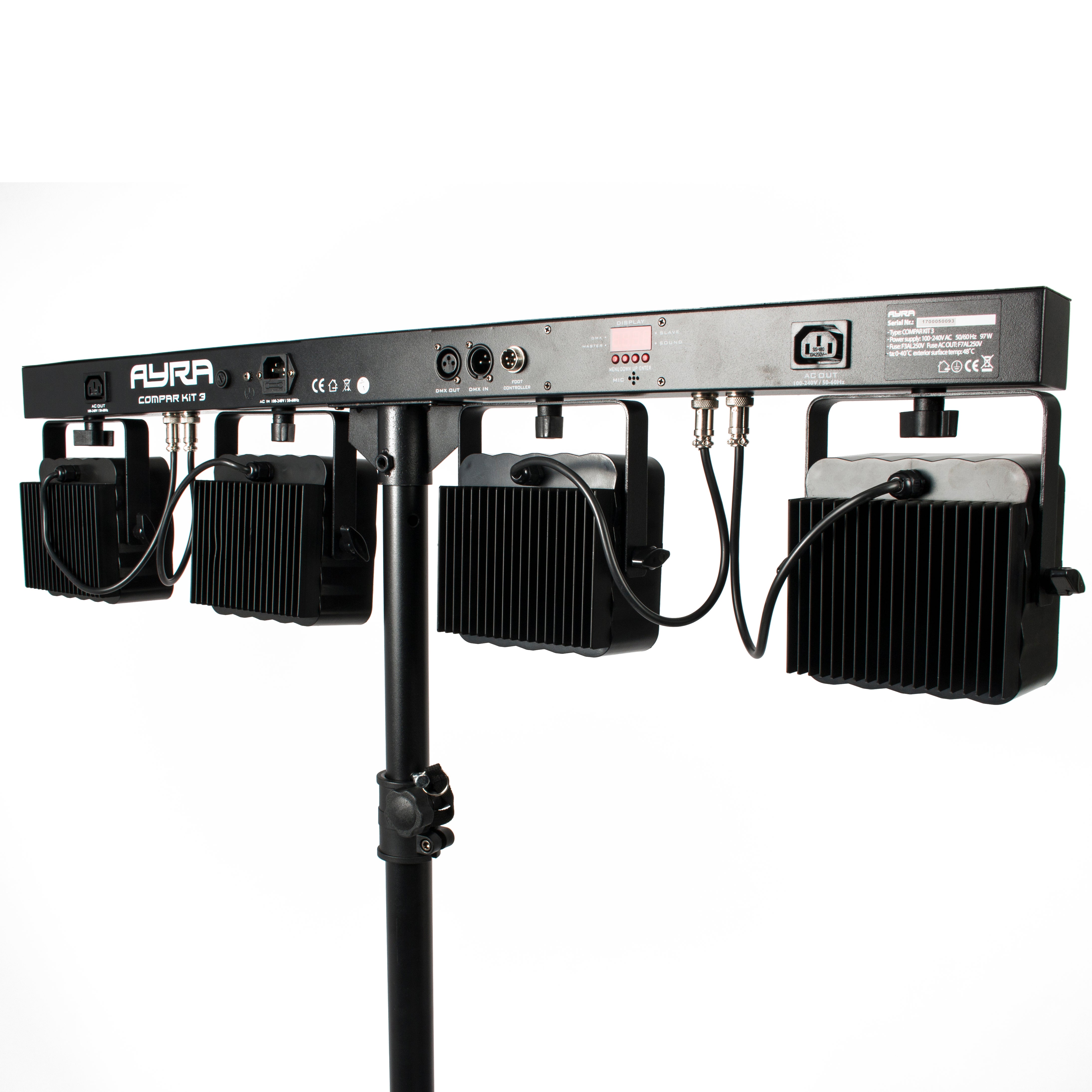 Ayra ComPar Kit 3 RGB COB LED lichtset