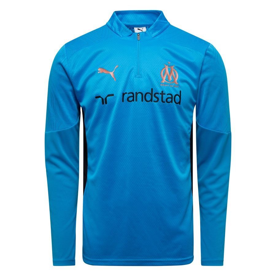 Marseille Maillot d'Entraînement Fermeture Éclair 1/4 - Bleu/Cuivre