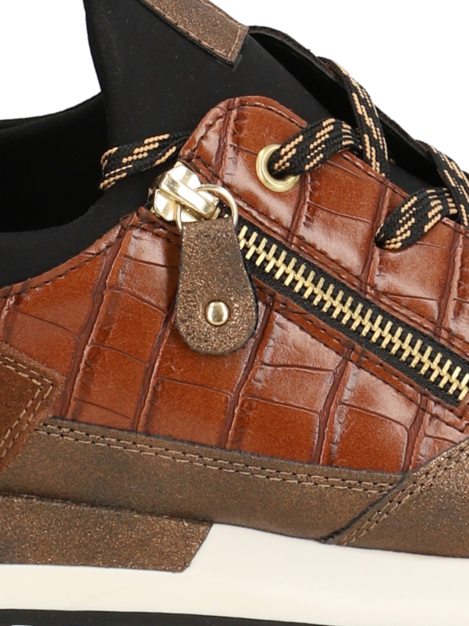 Lederkombination Sneaker