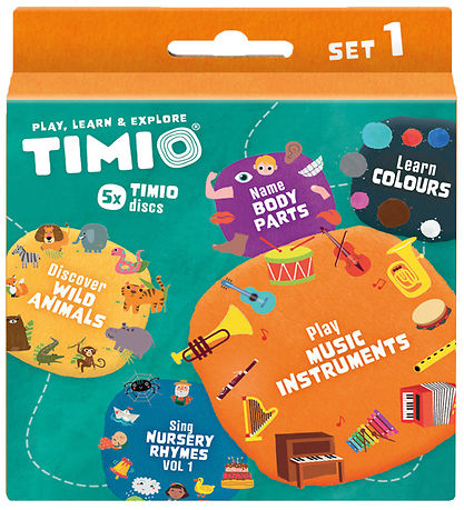 TIMIO Disks?t 1 - B?rnesange, Vilde Dyr, Instrumenter, Farver og