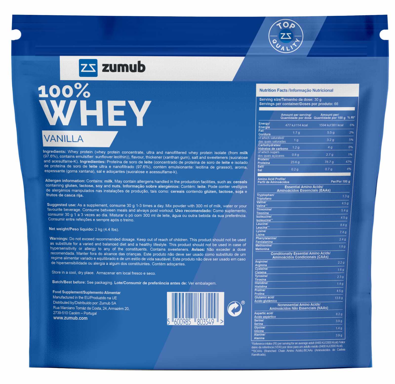 Zumub 100% Whey 500g