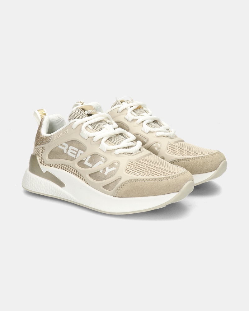 Replay Maze Jr. Lage sneakers  - goud