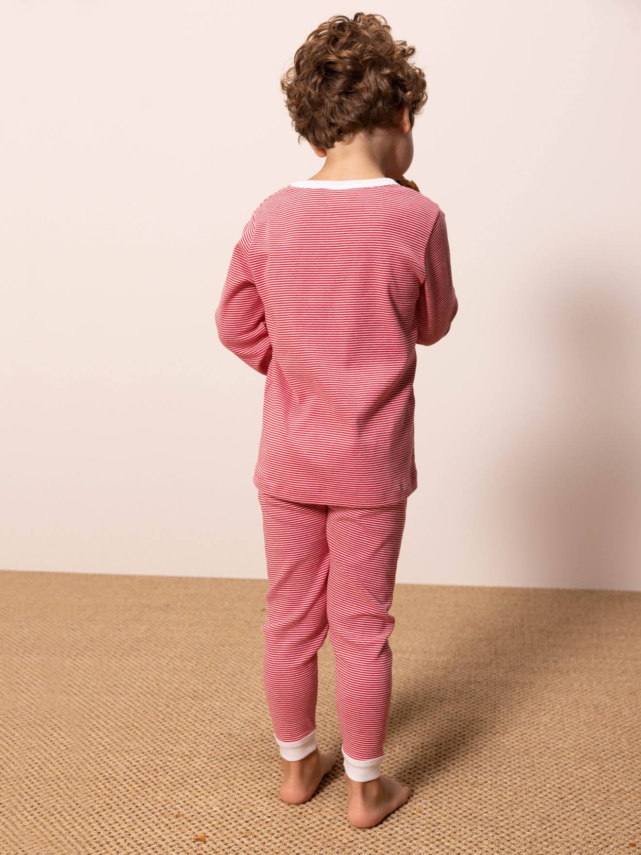 Pijama PETIT BATEAU vermelho de algodão orgânico