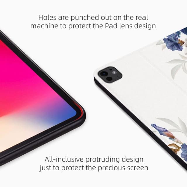 Til iPad Pro 11 (2024) Cover Flip Stativ Smart Tablet Cover