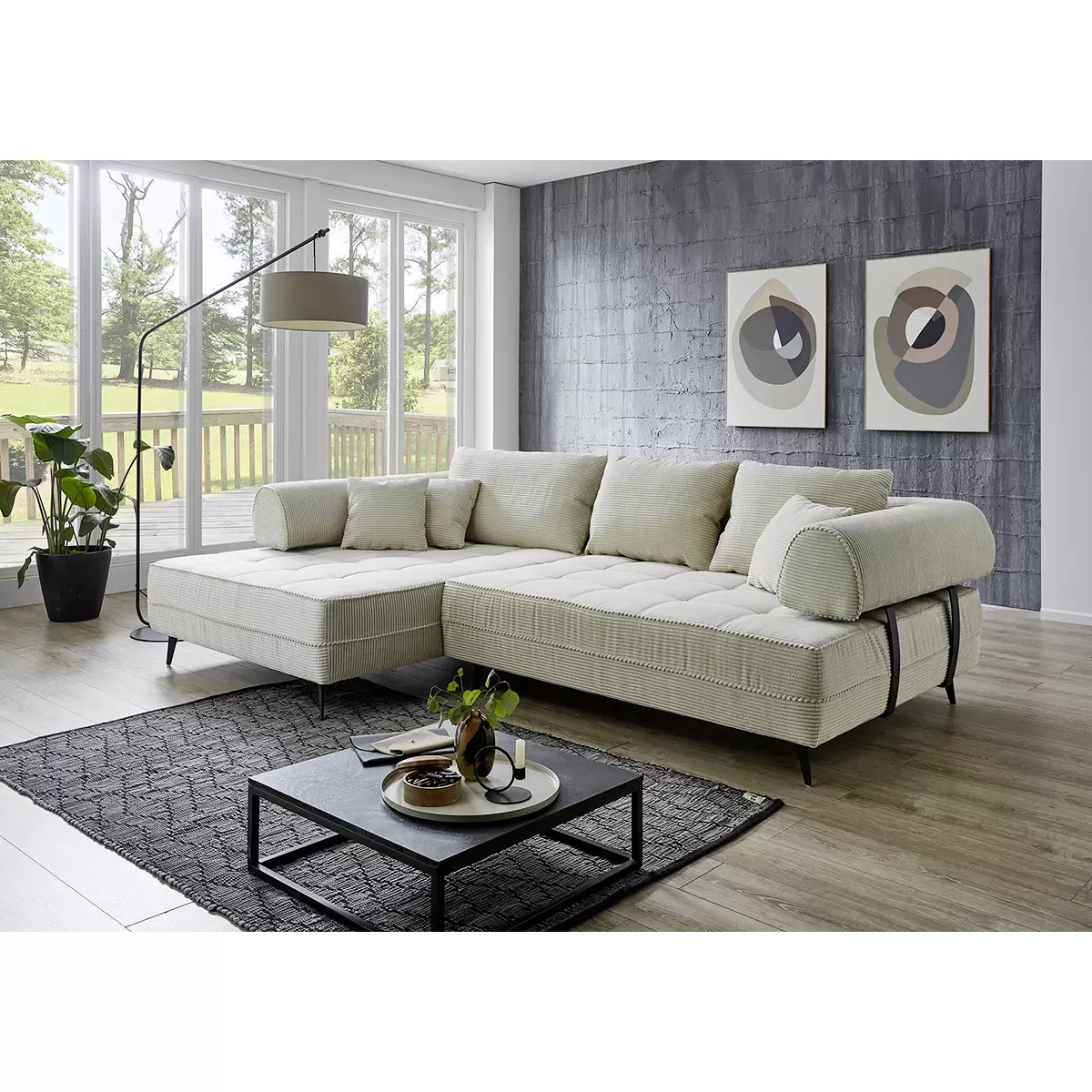 Ecksofa Nico Beige