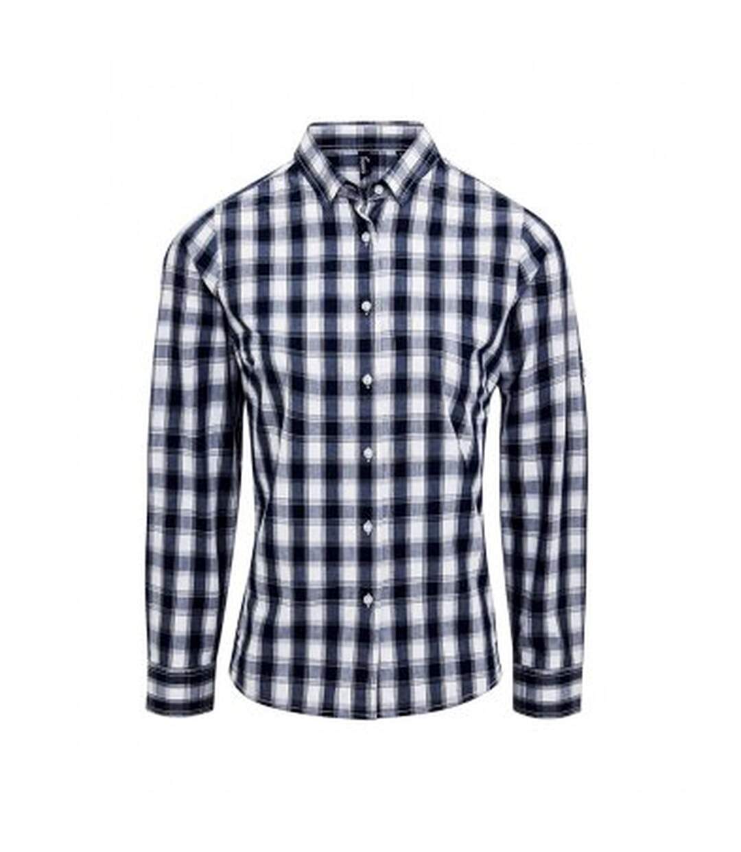 Premier - Chemisier MULLIGAN - Femme (Blanc / bleu marine) - UTPC3104