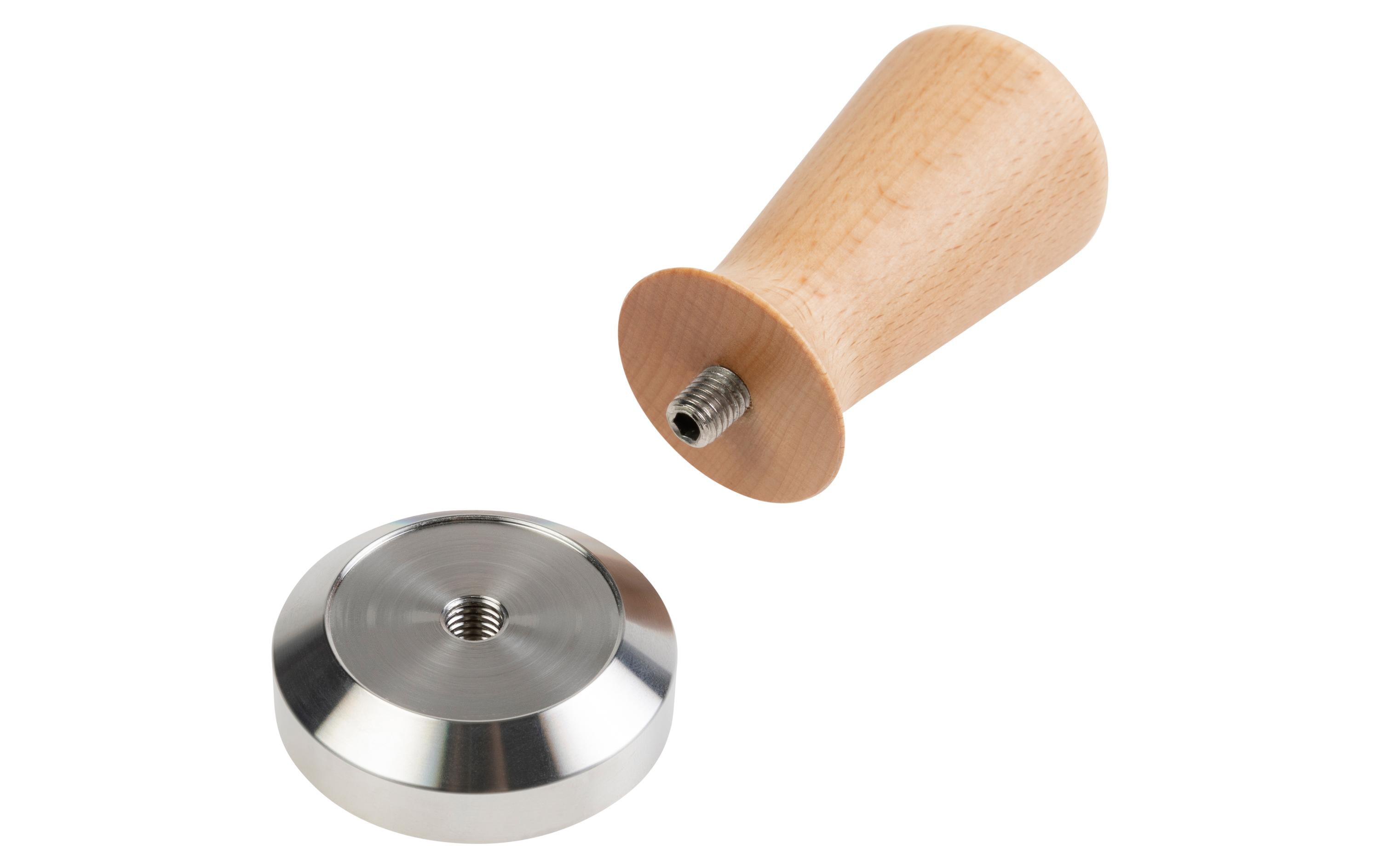 Tamper Buche, 51 mmKaffee-Tamper zum Verdichten des Kaffeepulvers im Sieb