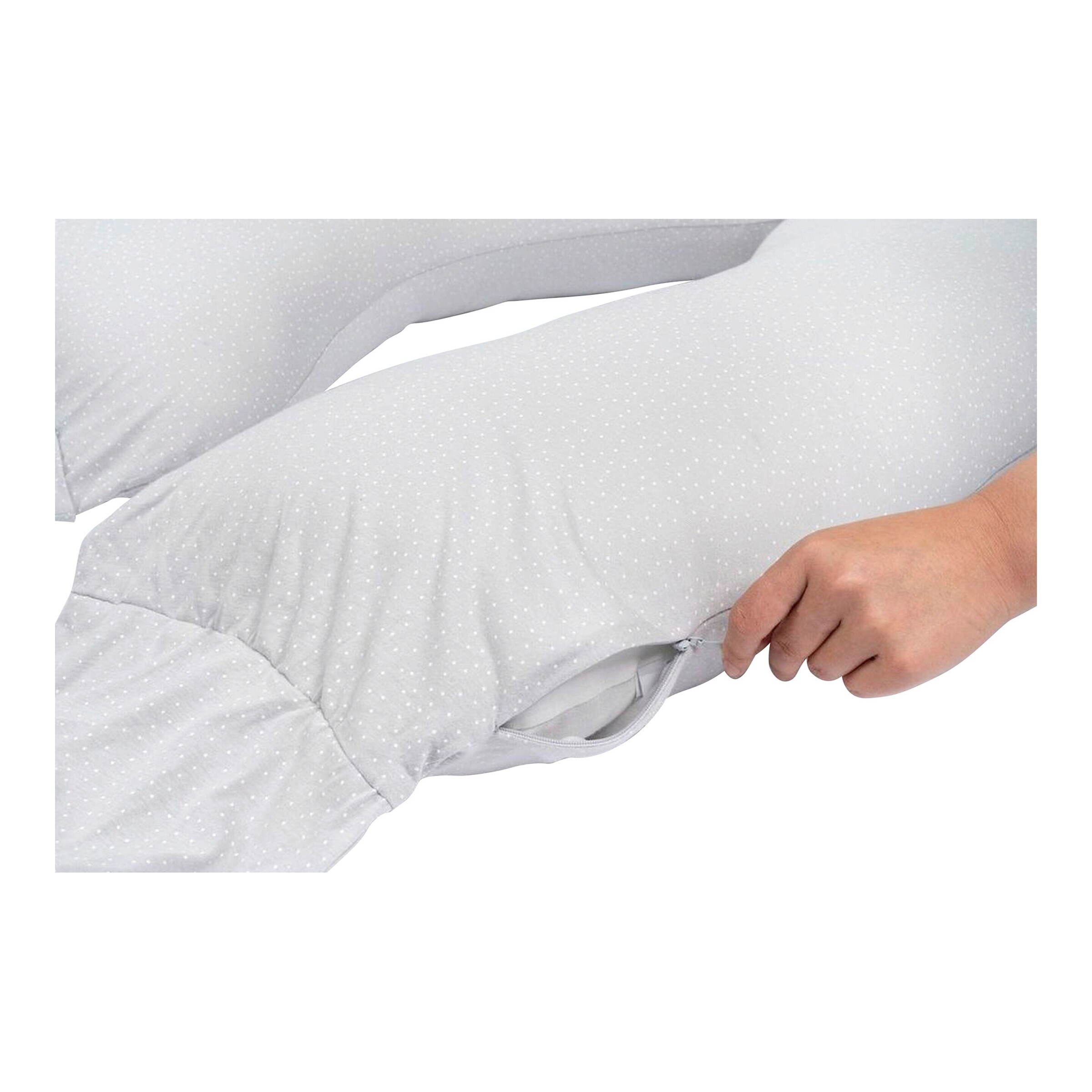 doomoo Maxxy Still- und Seitenschläferkissen little dots grey