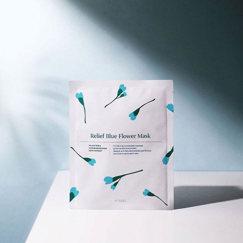 Relief Blue Flower Mask