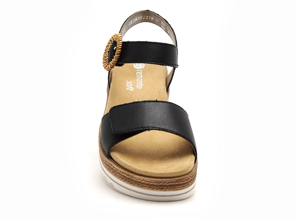 Remonte nu pieds plats femme d0q52 noir