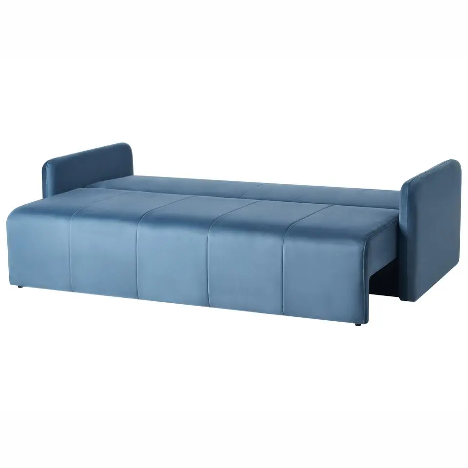 EGGE - Driezitsbank - Blauw - Fluweel