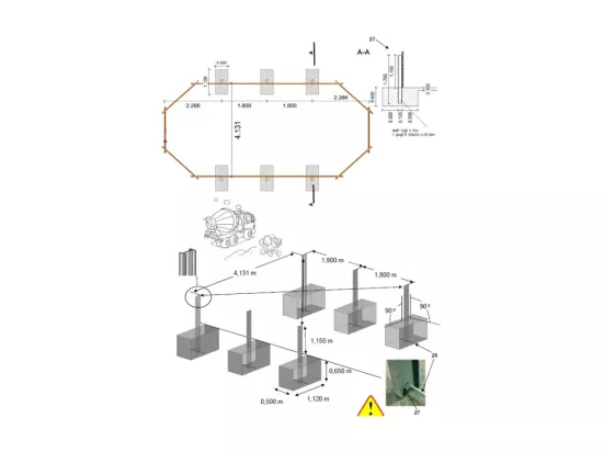 Piscine en bois 8,57x4,57 - H.1,31 m - avec filtration et coffre - BAS746OSPI+SZA - ALTANKA