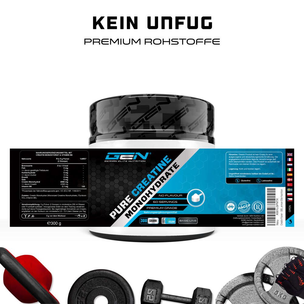 GEN GEN Creatin Monohydrat Pulver