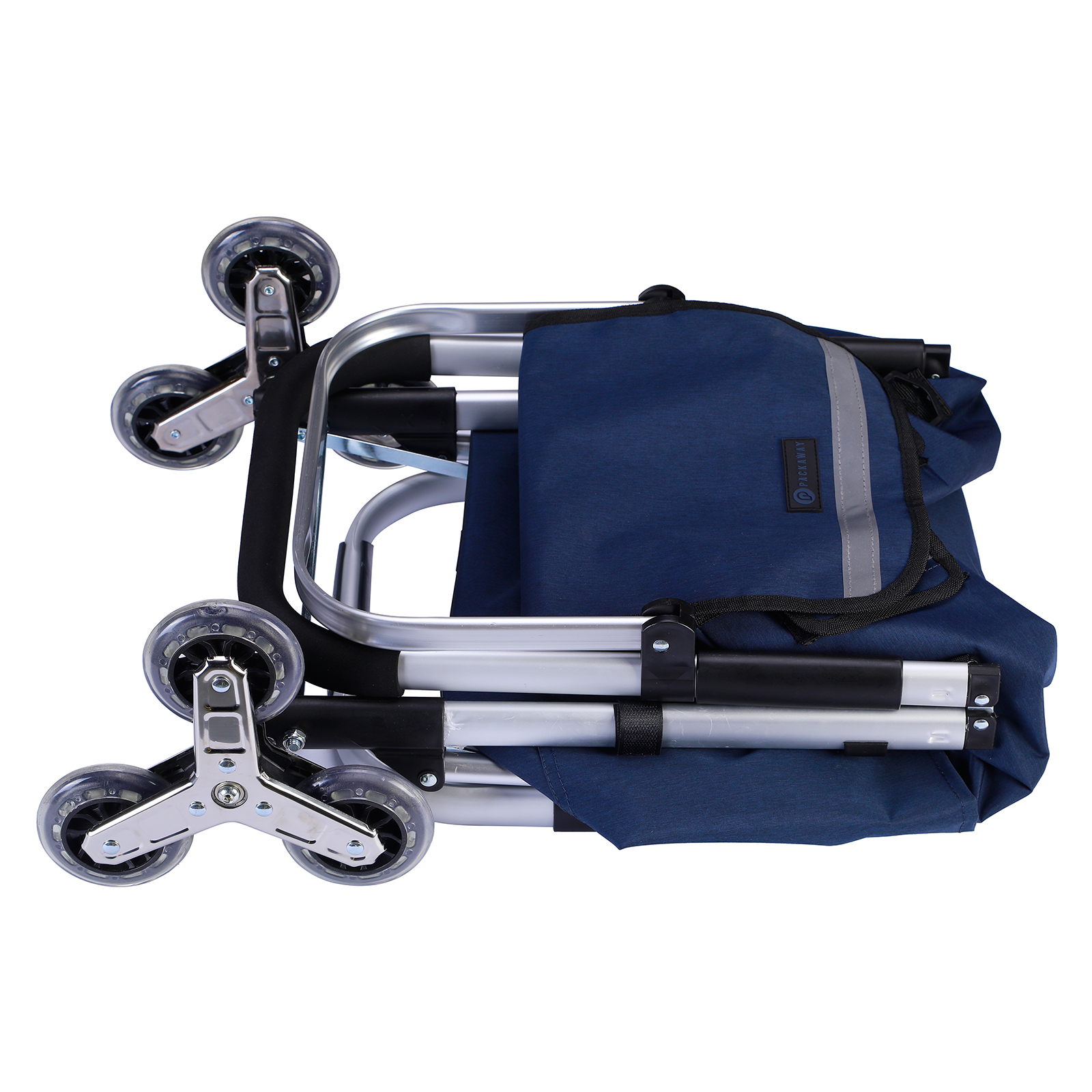 Packaway 40 liter boodschappentrolley met 6 wielen - Blue