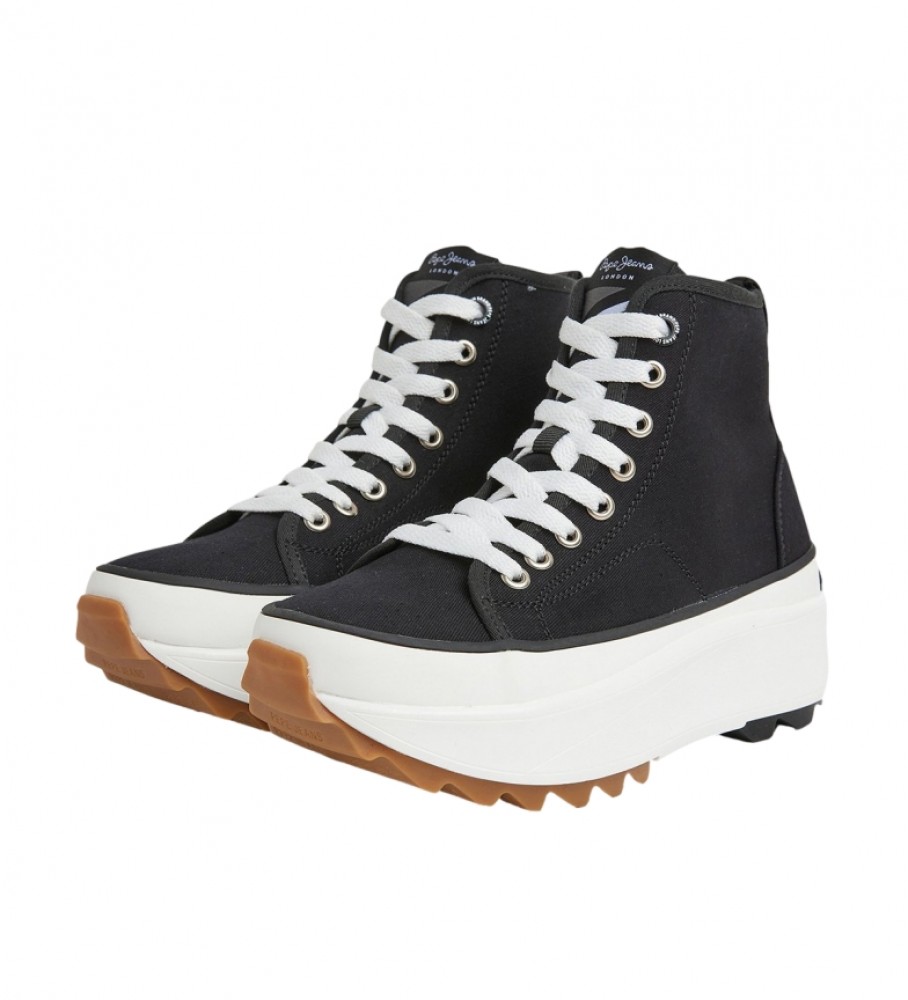 Tênis Pepe Jeans Woking Street Preto - Altura da plataforma: 6,8 cm -