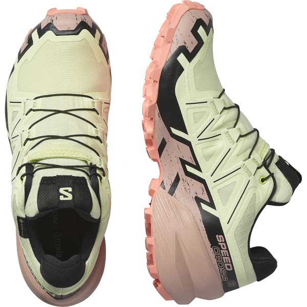 Chaussure trail SALOMON SPEEDCROSS 6 GORE-TEX W LIME CREAM/MAHOGANY ROSE/BLACK