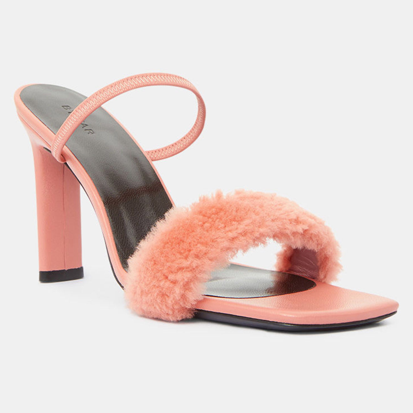 By Far Mules en Cuir Ada roses - Talon 10,5 cm