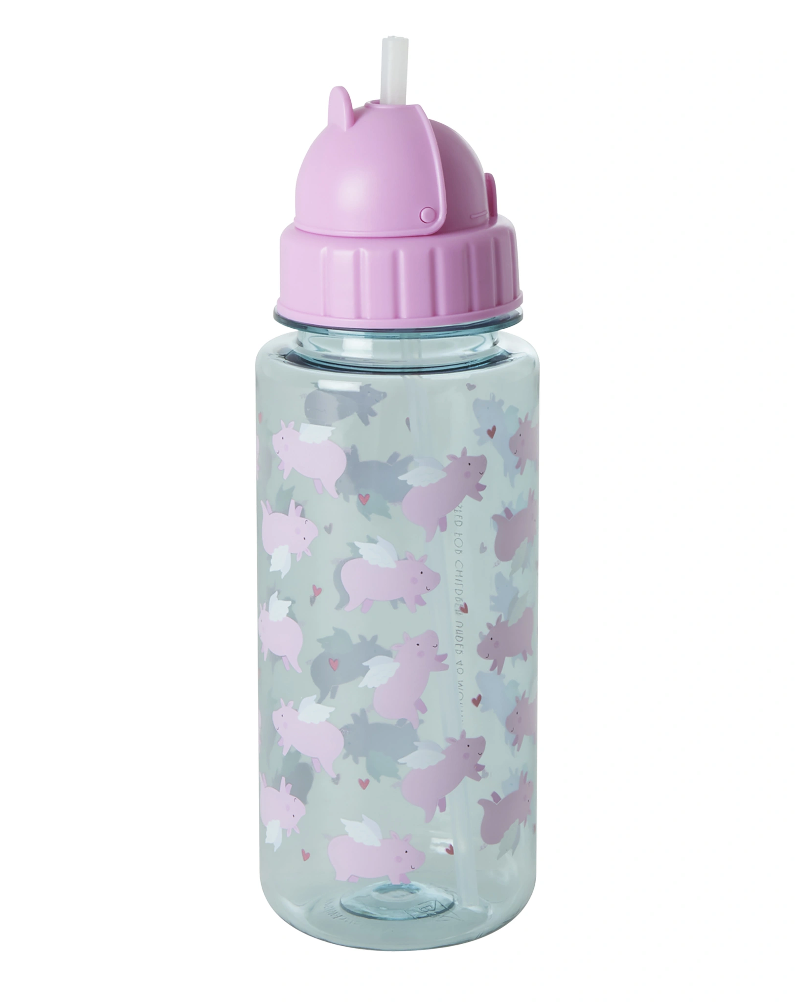 Trinkflasche FLYING PIG (500ml) in pink