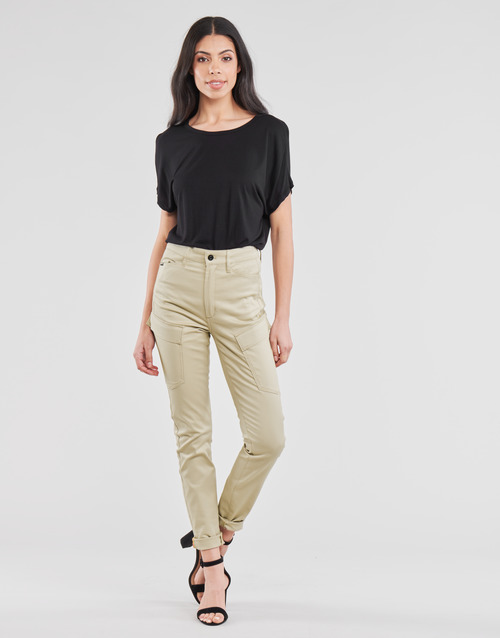 G-Star Raw - HIGH G-SHAPE CARGO SKINNY PANT WMN - Beige