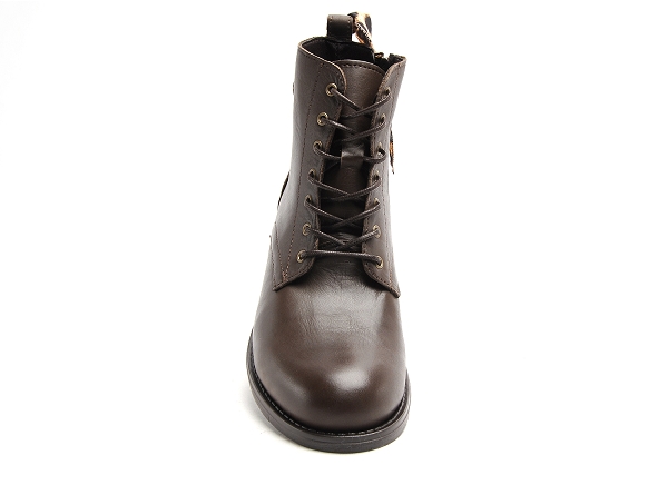 Margarita mariotti boots bottine plates femme punk madonna cuir marron