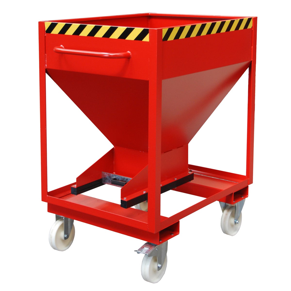 Bauer silocontainer SRE-D 375, geschilderd, vuurrood