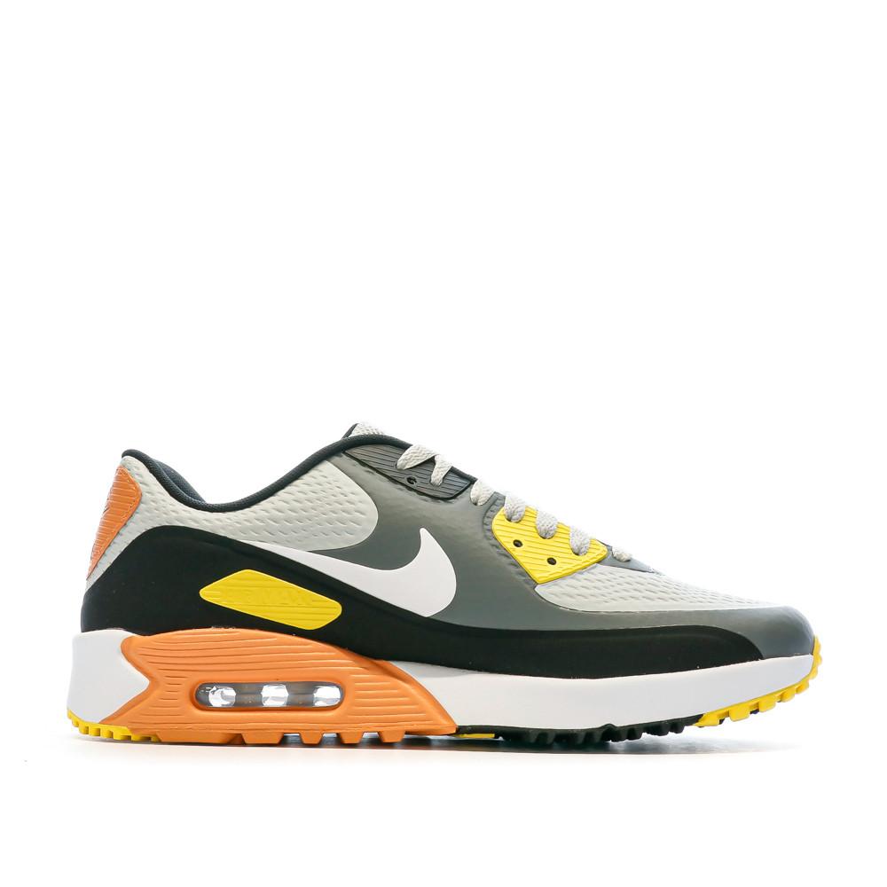 Nike Baskets Grises/Orange Homme Nike Air Max 90 G
