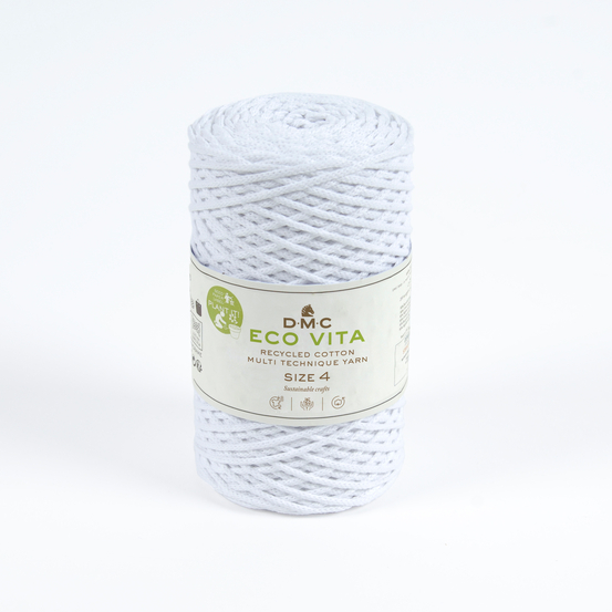 Fil en coton pour la décoration de la maison DIY Nova Vita 4 blanc