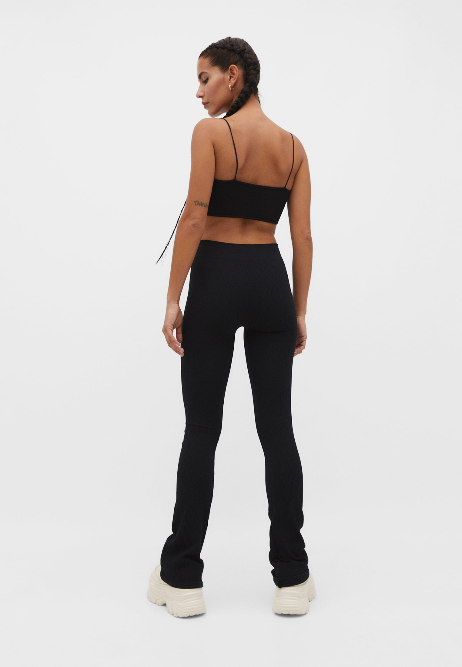 Leggings flare sem costura