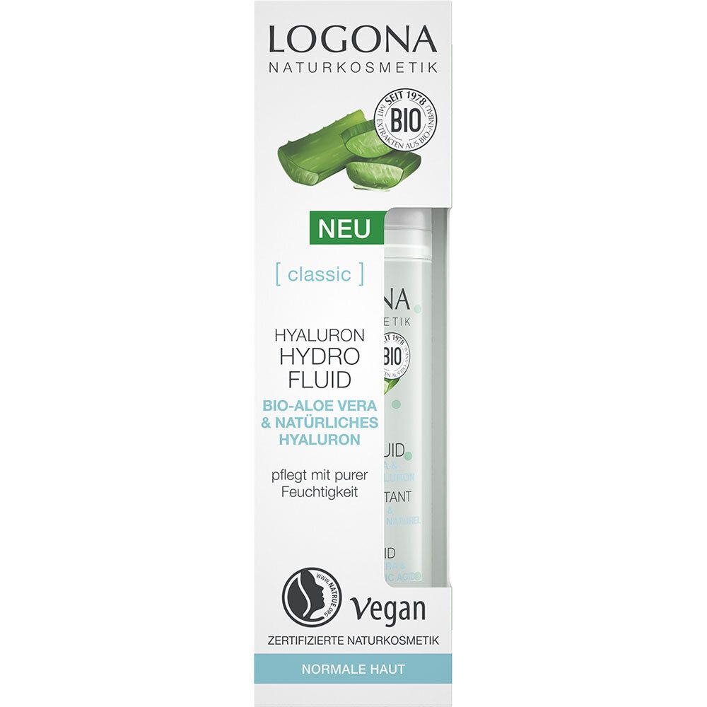 LOGONA Naturkosmetik Hyaluron Hydro Fluid Bio Aloe Vera